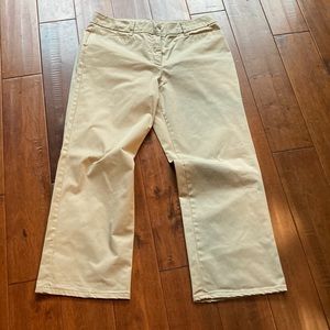 Women’s flat front chino’s made by Charter Club size 10 - open leg